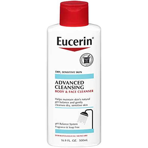 Eucerin Advanced Cleansing Body and Face Cleanser - Fragrance and Soap Free f...