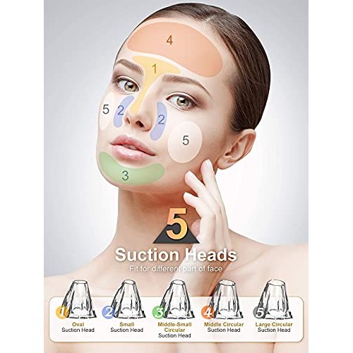 Blackhead Remover Pore Vacuum EUHOME Electric Rechargeable Blackhead Whitehea...