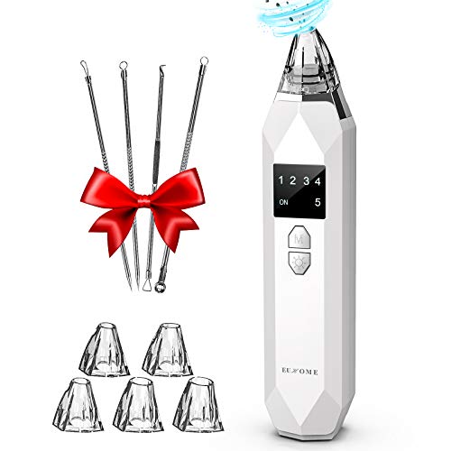 Blackhead Remover Pore Vacuum EUHOME Electric Rechargeable Blackhead Whitehea...