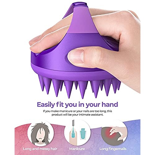 Scalp Massager Shampoo Brush, EUHOME Scalp Brush Hair Scrubber, Hair Washing ...