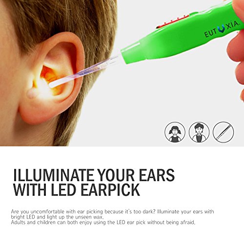Eutuxia Ear Pick with LED Light. Earpick Earwax Cleaning & Removal Tool, Cure...