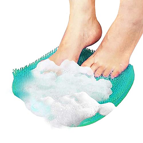 Eutuxia Shower Foot Scrubber Mat with Non-Slip Suction Cups, Foot Massager, A...