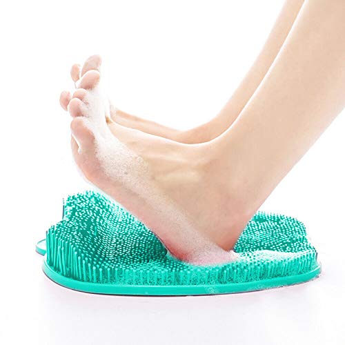Eutuxia Shower Foot Scrubber Mat with Non-Slip Suction Cups, Foot Massager, A...