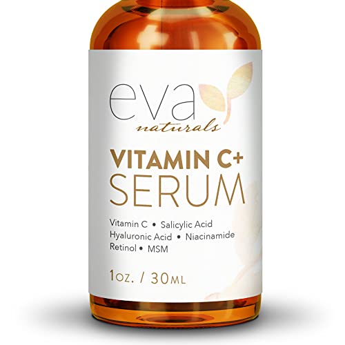 Eva Naturals Vitamin C Serum Plus 2% Retinol, 3.5% Niacinamide, 5% Hyaluronic...