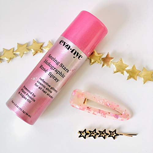 Eva NYC Seeing Stars Holographic Spray, Rosé, 1.5 oz