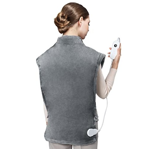 Electric Heating Pad for Back Pain Relief, EVAJOY 27”×35” Extra Large Neck He...