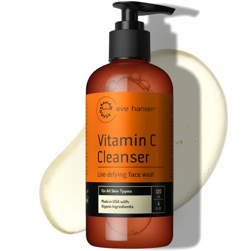 Vitamin C Cleanser Face Wash | Anti Aging Facial Cleanser for Fine Lines, Age...