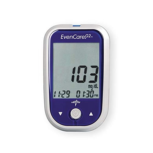 Evencare-MPH1540 Medline EvenCare G2 Blood Glucose Monitoring Meter, Includes...