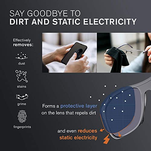 Eyeglass Cleaner Spray - No Streaks Technology with Microfiber Cleaning Cloth...