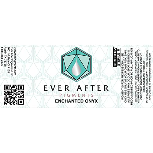 Ever After Pigments Enchanted Onyx (Dark Pure Black) Permanent MakeUp PMU for...