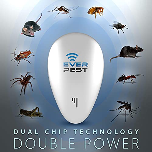 Ultrasonic Pest Repeller - Control Plug and Repel Ants, Bed Bugs, Rodents Mos...