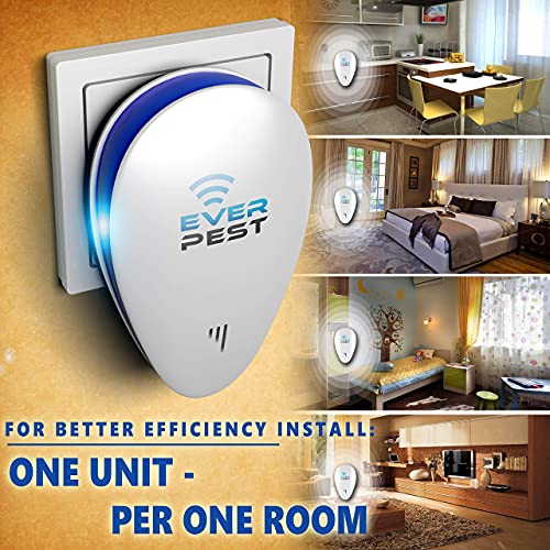 Ultrasonic Pest Repeller - Control Plug and Repel Ants, Bed Bugs, Rodents Mos...