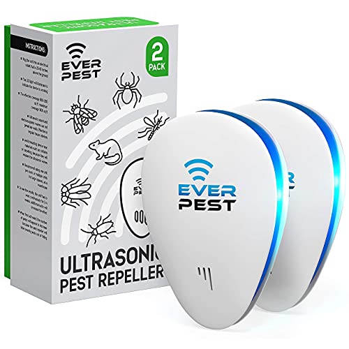 Ultrasonic Pest Repeller - Control Plug and Repel Ants, Bed Bugs, Rodents Mos...