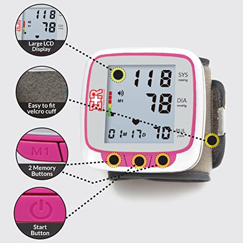 Ever Ready First Aid Fully Automatic Blood Pressure Wrist Cuff Watch Wearable...