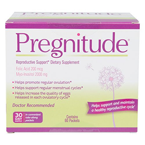 Pregnitude Reproductive Dietary Supplement - 60 Fertility Support Packets - C...