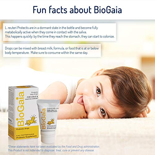BioGaia Protectis Probiotics Drops for Baby, Infants, Newborn and Kids Colic,...