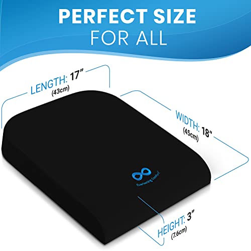 Everlasting Comfort Gel Memory Foam Wheelchair Seat Cushion - Pressure Sore &...