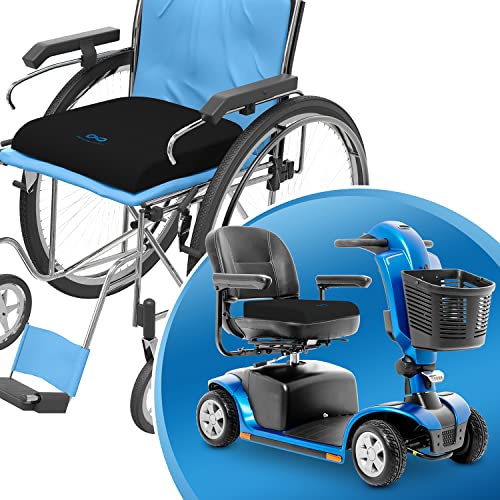 Everlasting Comfort Gel Memory Foam Wheelchair Seat Cushion - Pressure Sore &...