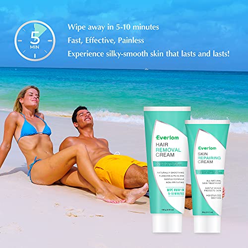 Hair Removal Cream and Inhibitor, Depilatory Cream Hair Inhibiting, Skin Frie...
