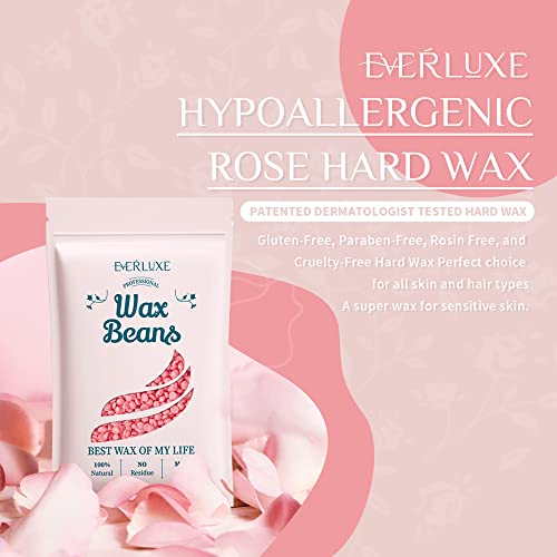 EVERLUXE Waxing Kit for Women Men, Digital Wax Warmer Kit for Hair Removal wi...