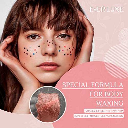 EVERLUXE Waxing Kit for Women Men, Digital Wax Warmer Kit for Hair Removal wi...