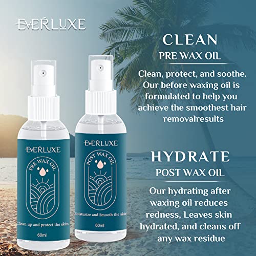 Waxing Kit for Women Men, EVERLUXE Wax Warmer Hair Removal Kit, Hard Wax Kit ...