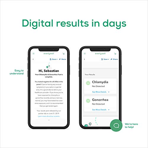 Everlywell Chlamydia and Gonorrhea Test at-Home Collection Kit - Discreet, Ac...