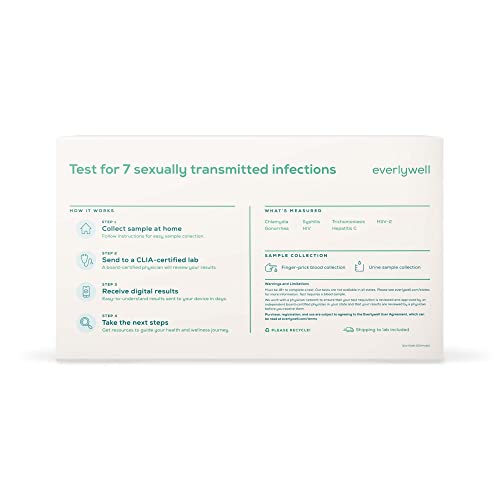 Everlywell Male STD Test at Home Discreet Test for 6 Common STDs - Accurate B...