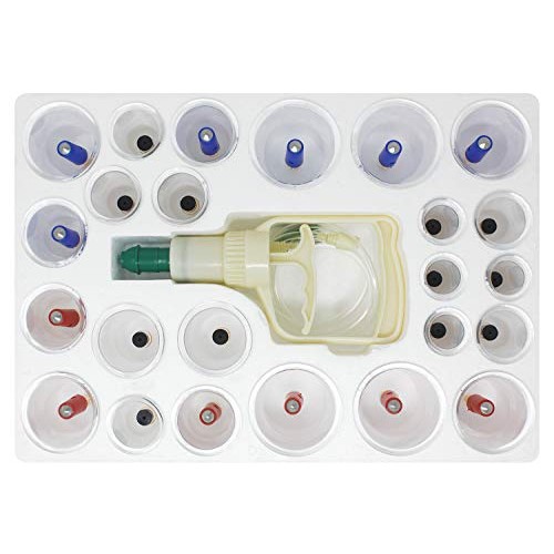 EverOne Biomagnetic Chinese Cupping Therapy Set, Hijama Set of 24 Vacuum Suct...