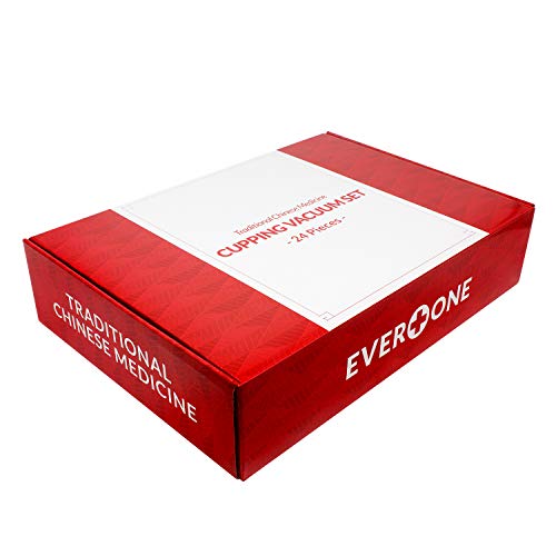 EverOne Biomagnetic Chinese Cupping Therapy Set, Hijama Set of 24 Vacuum Suct...