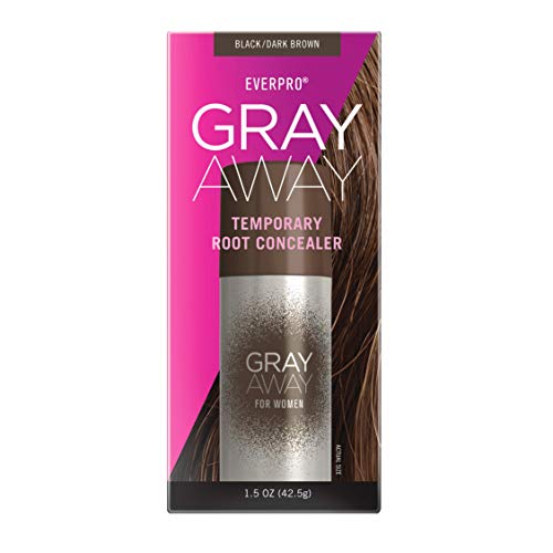 Everpro Gray Away Temporary Root Concealer, Black/Dark Brown 1.5 oz