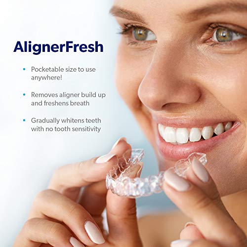 AlignerFresh Portable WhiteFoam Spray | Retainer & Invisalign Compatible Clea...