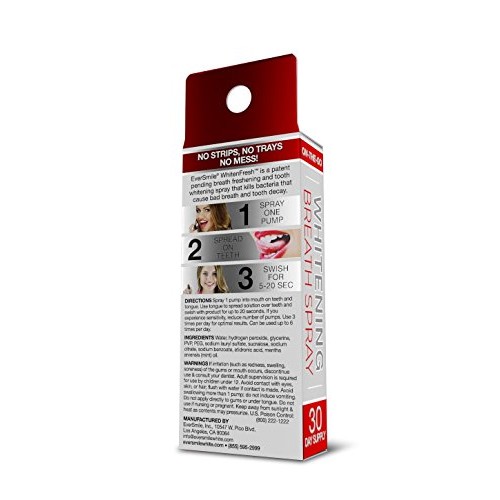 EverSmile WhitenFresh On-The-Go Teeth Whitening & Breath Freshening Spray - 2...