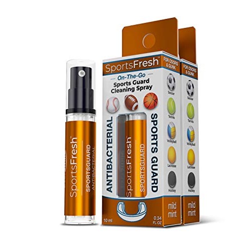 SportsFresh Mouthguard Cleaner Spray - On The Go Mouthpiece Cleaning & Teeth ...