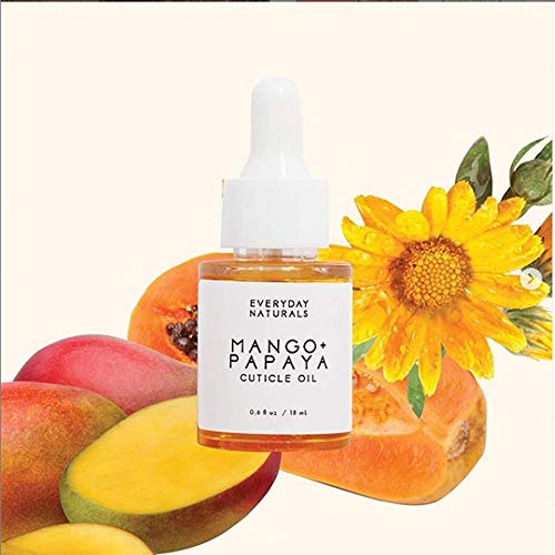 Everyday Minerals | Mango + Papaya Cuticle Oil | Softens, Soothes, Protects, ...