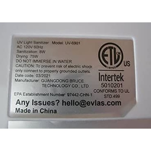 UV Light Sanitizer | UV Sanitizer Box | Sanitizes in Minutes with No Cleaning...