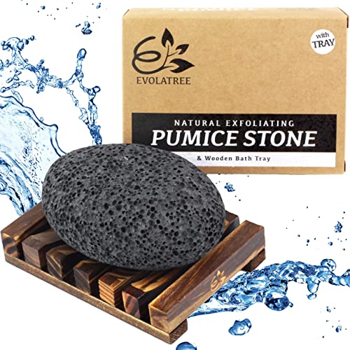 Evolatree Pumice Stone for Feet - Foot Pumice for Exfoliating Hard Skin - Nat...