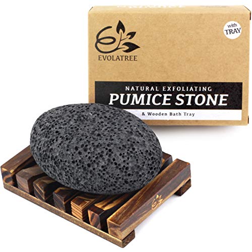 Evolatree Pumice Stone for Feet - Foot Pumice for Exfoliating Hard Skin - Nat...