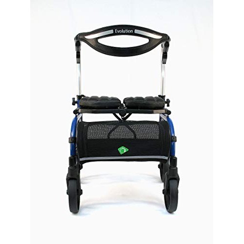 Evolution Trillium Lightweight Medical Walker Rollator with Seat, Large Wheel...
