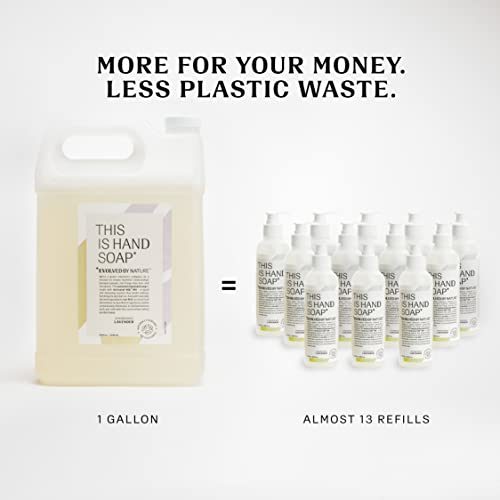 Evolved By Nature Liquid Hand Soap Refill, Lemongrass Lavender Essential Oils...