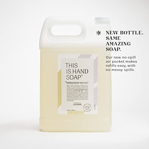 Evolved By Nature Liquid Hand Soap Refill, Lemongrass Lavender Essential Oils...