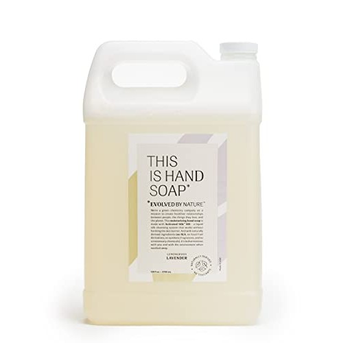 Evolved By Nature Liquid Hand Soap Refill, Lemongrass Lavender Essential Oils...