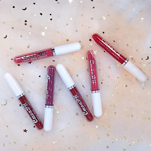 6Pcs Matte Liquid Lipstick Set Lip Stain Makeup,CmaaDu 24 Hour Long Lasting W...