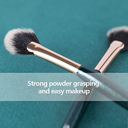 Fan Brushes,Highlighting Make Up Brushes， Soft Makeup Brush Cosmetic Applica...