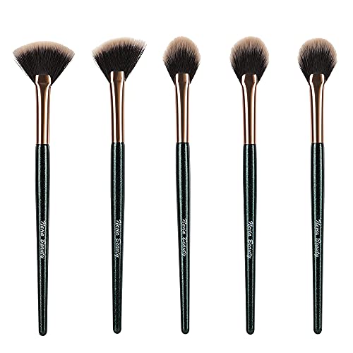 Fan Brushes,Highlighting Make Up Brushes， Soft Makeup Brush Cosmetic Applica...
