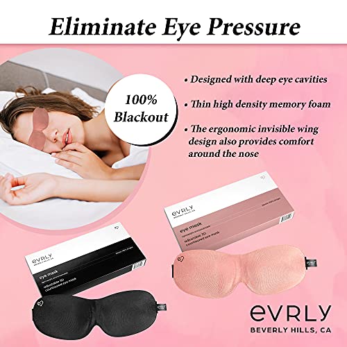 EVRLY Beverly Hills Eye Mask Designed for Eyelash Extensions, 3D Contoured De...