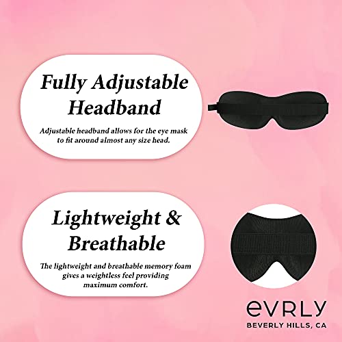 EVRLY Beverly Hills Eye Mask Designed for Eyelash Extensions, 3D Contoured De...