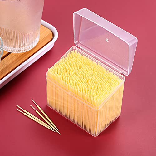 EXCEART 1100pcs Disposable Interdental Brushes Portable Plastic Toothpicks Or...