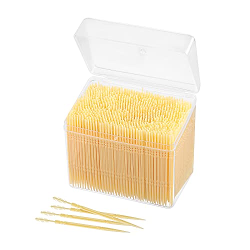 EXCEART 1100pcs Disposable Interdental Brushes Portable Plastic Toothpicks Or...