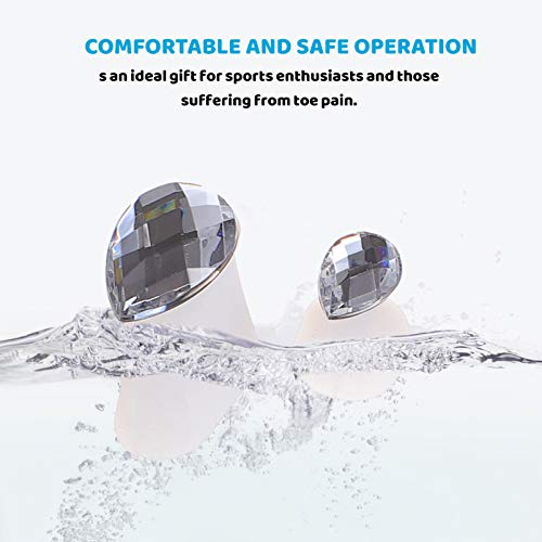 EXCEART 24pcs Silicone Toe Separators Daisy Flower Water Drop Rhinestone Toe ...